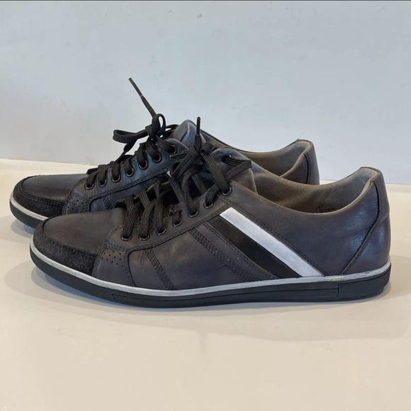 Kenneth Cole Leather Sneakers Mens SZ 10.5 - Picture 2 of 9